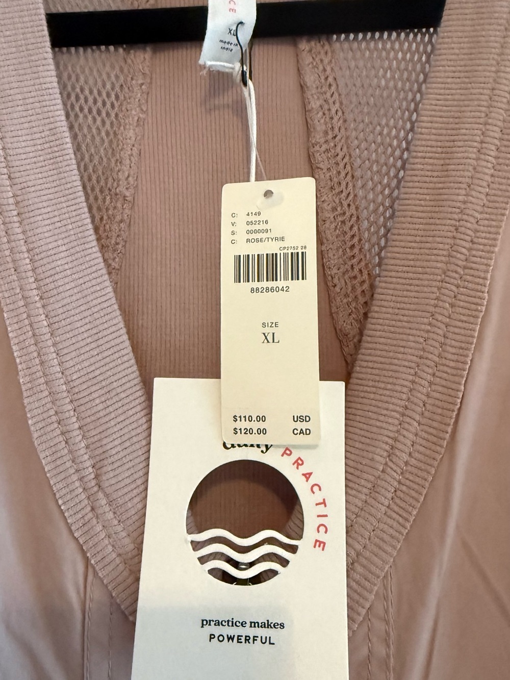 Women’s Daily Practice Trek Utility Dress XL Dusty Mauve NWT - Picture 4 of 4